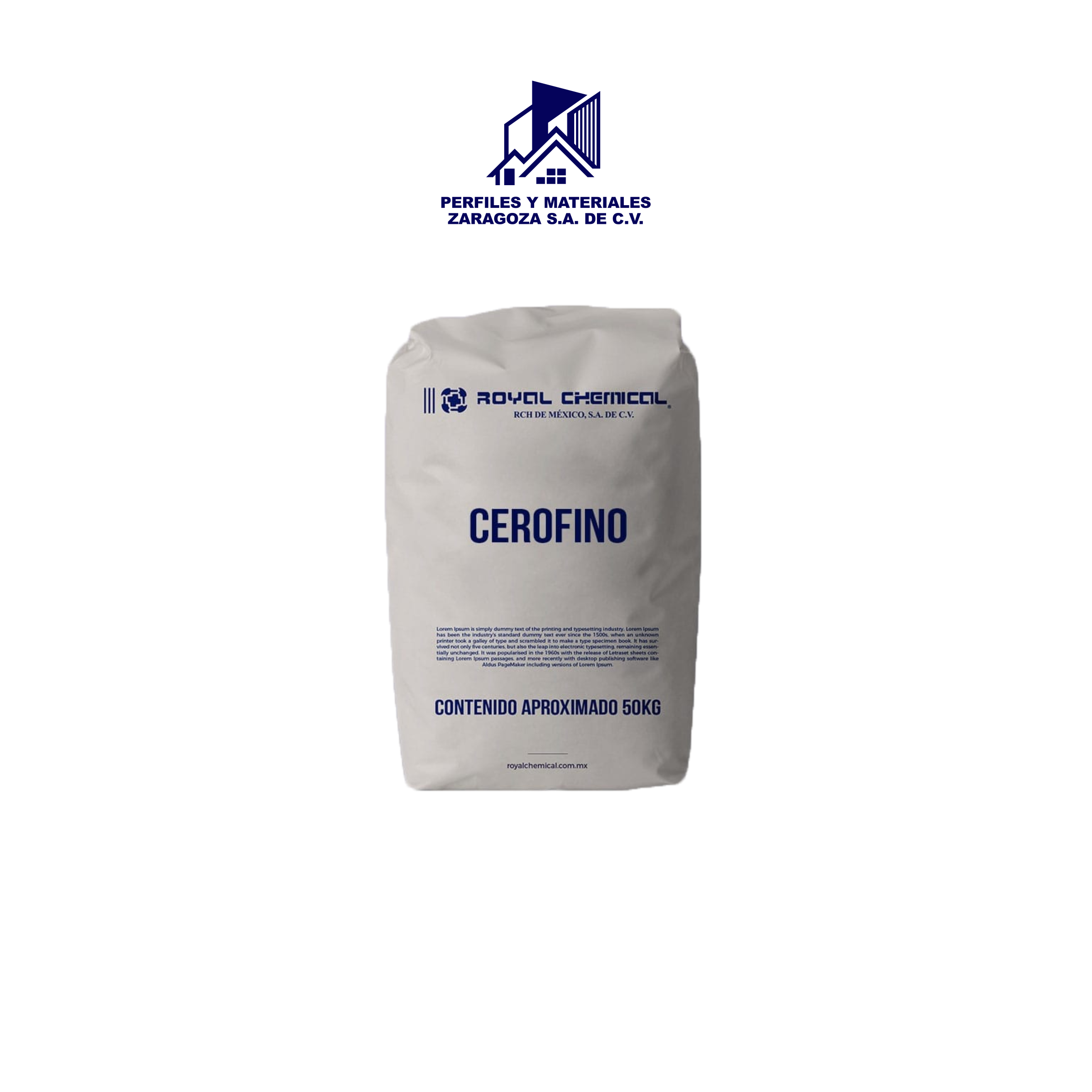 BULTO DE CEROFINO 50 KG ROYAL CHEMICAL